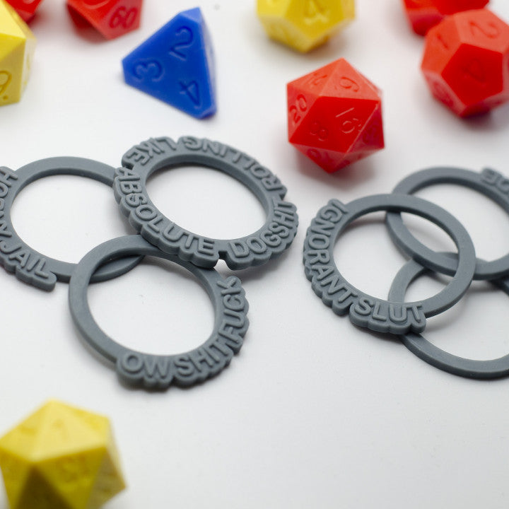 Adults Only! Spicy Novelty Status Effect Rings Bundle - Series 1