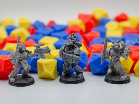 Silly Space Marine Heads - 28mm Cartoony Kobold Heads for 40K