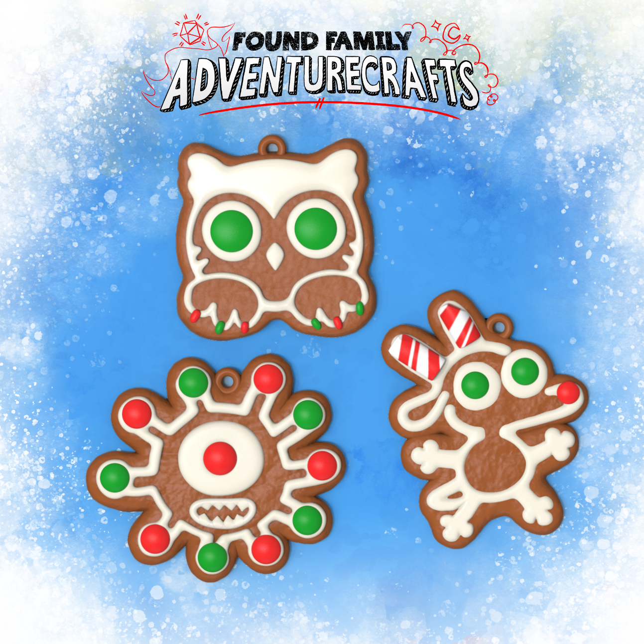 Tabletop Gaming Monster Gingerbread Cookies