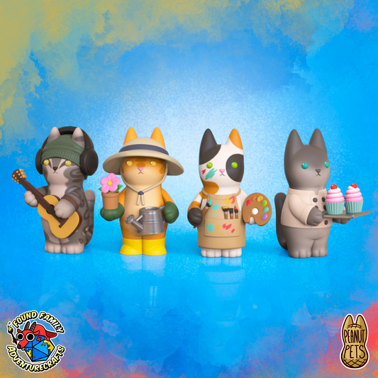 Peanut Cats - Creative Passions (Art, Gardening, Baking, Music)