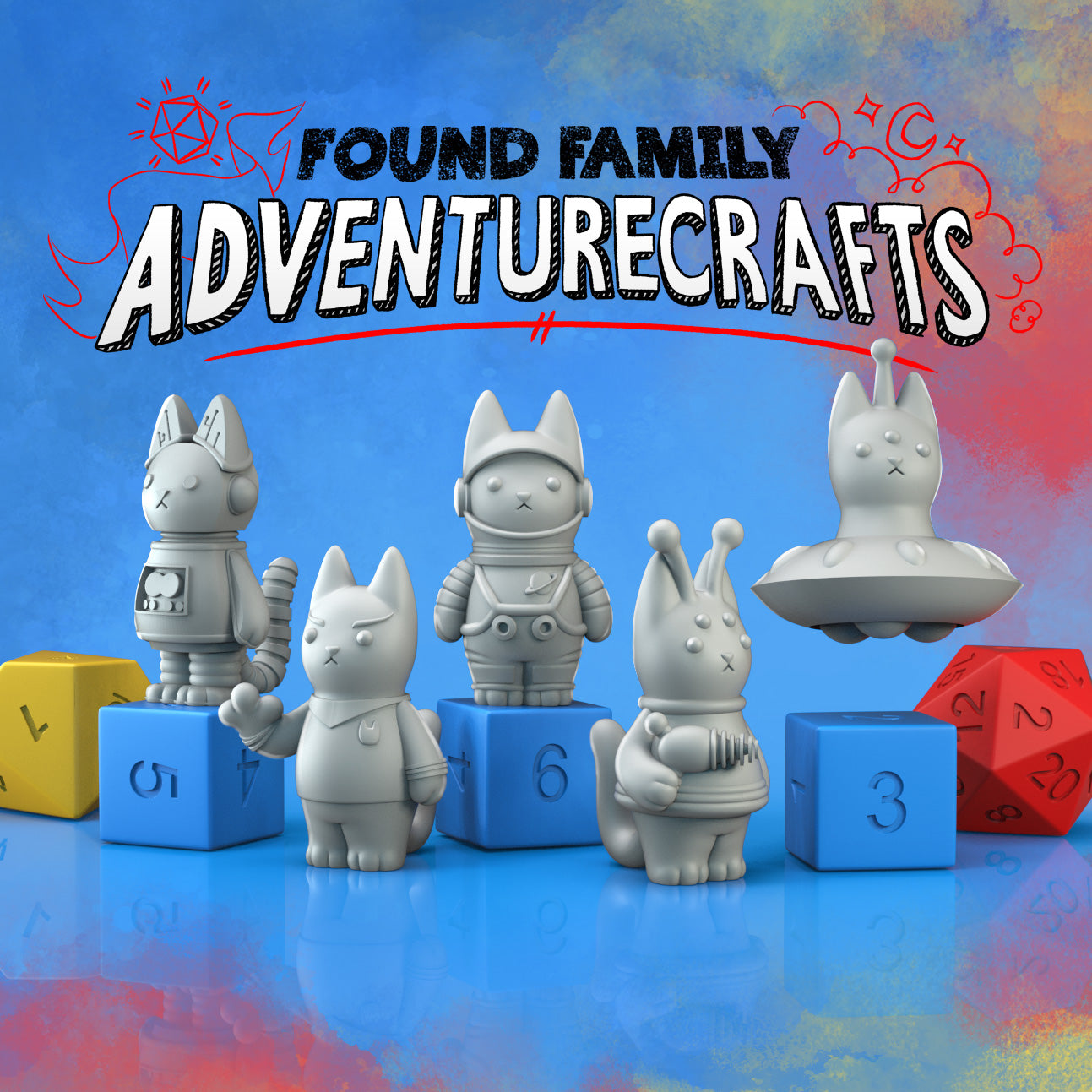 Peanut Cats - Sci-Fi! Aliens, Astronaut, Robot & Trekkie