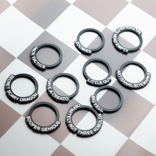 Kobold Novelty Status Rings - an ode to chaotic little guys!