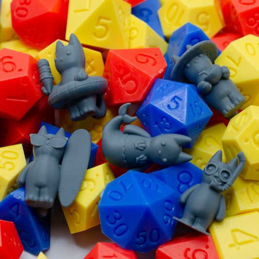 Peanut Cats - Tropical Edition! 5 Fun Summer Vacation Kitty Minis