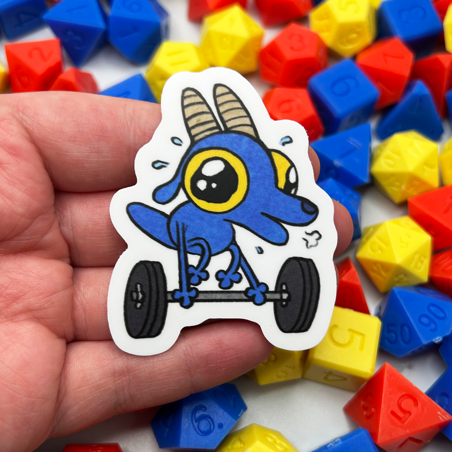 Kobold "Weightlifting" Vinyl Sticker
