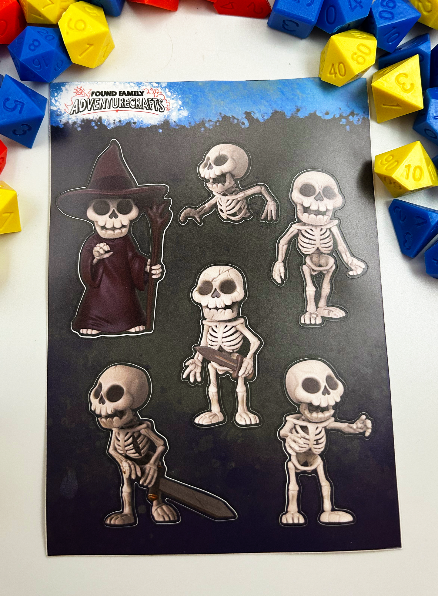 Skeleton Sticker Sheet