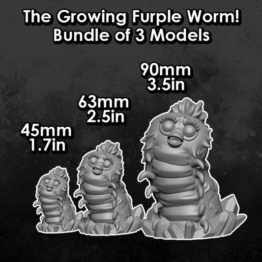 Growing Furple Worm 3 Pack