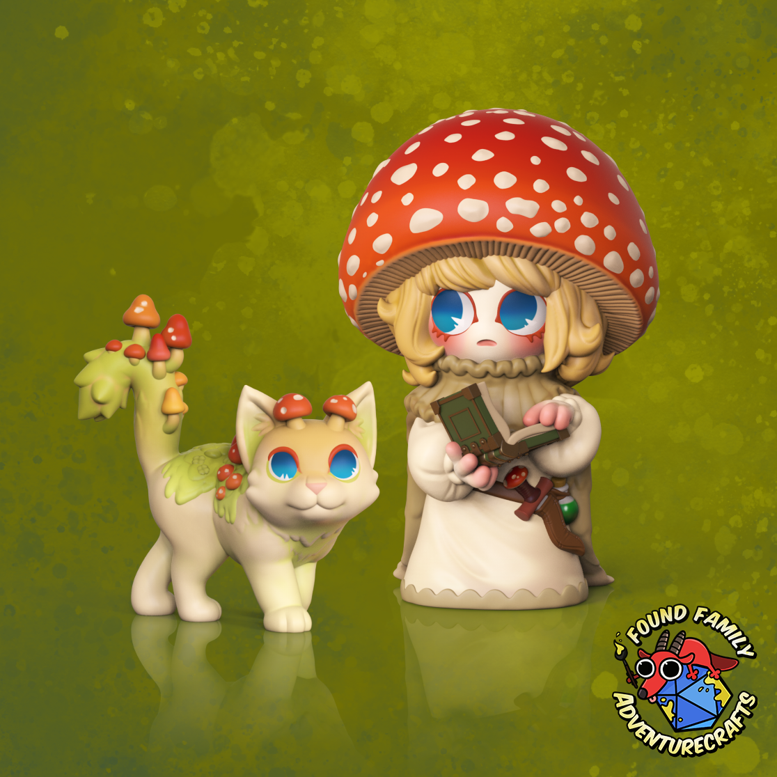 Mushroom Cat Familiar