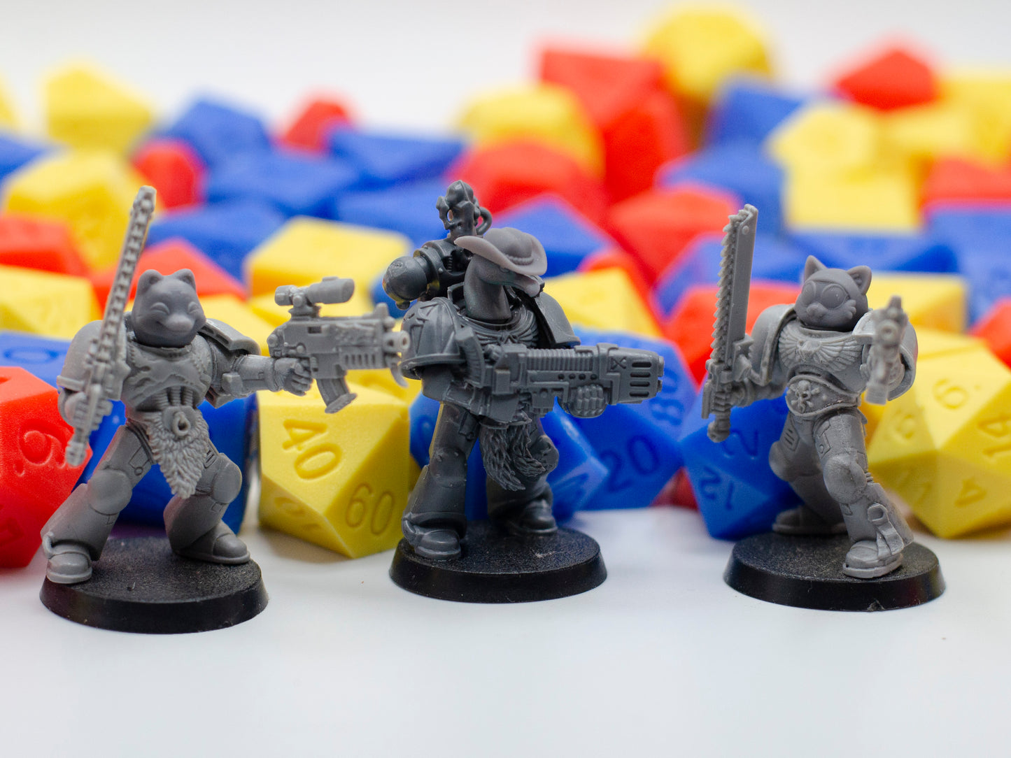 Silly Space Marine Heads - 28mm Cartoony Animal Heads for 40K