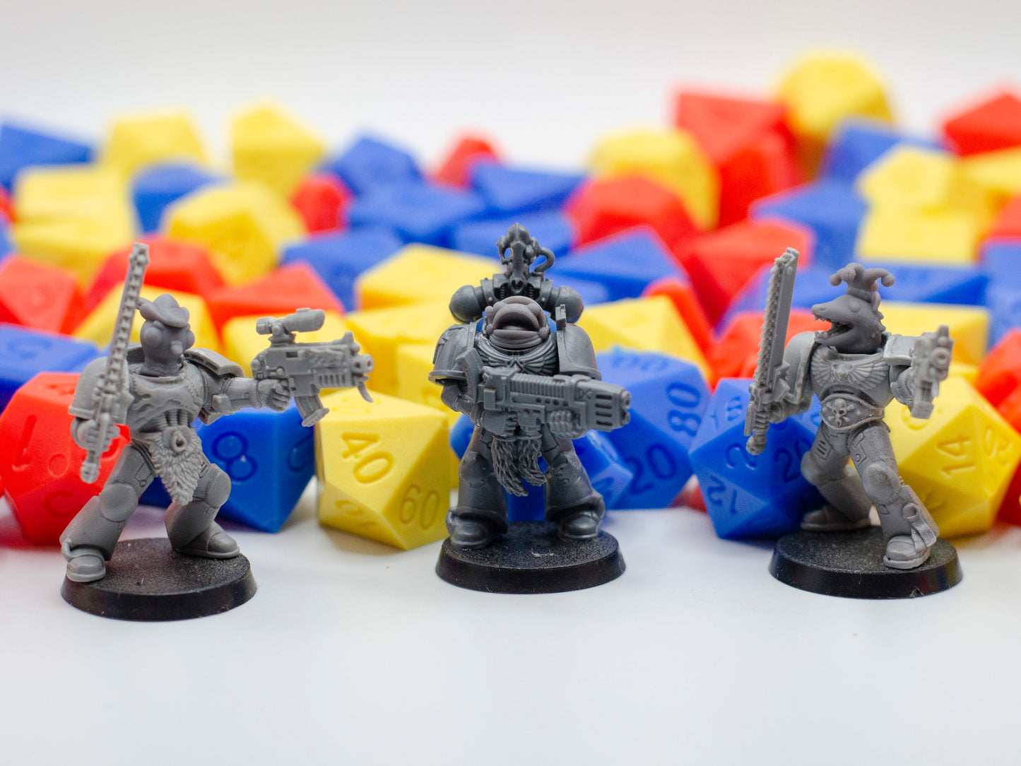 Silly Space Marine Heads - 28mm Cartoony Animal Heads for 40K