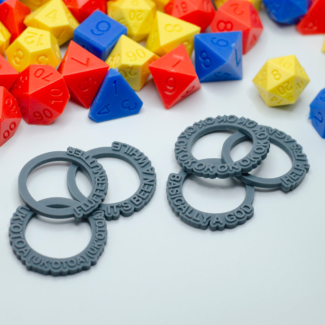 Critical Role-inspired Novelty Status Rings – Found Family Adventurecrafts