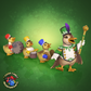 Duckie Parade! Duck Bandleader and 3 Duckling Drummers