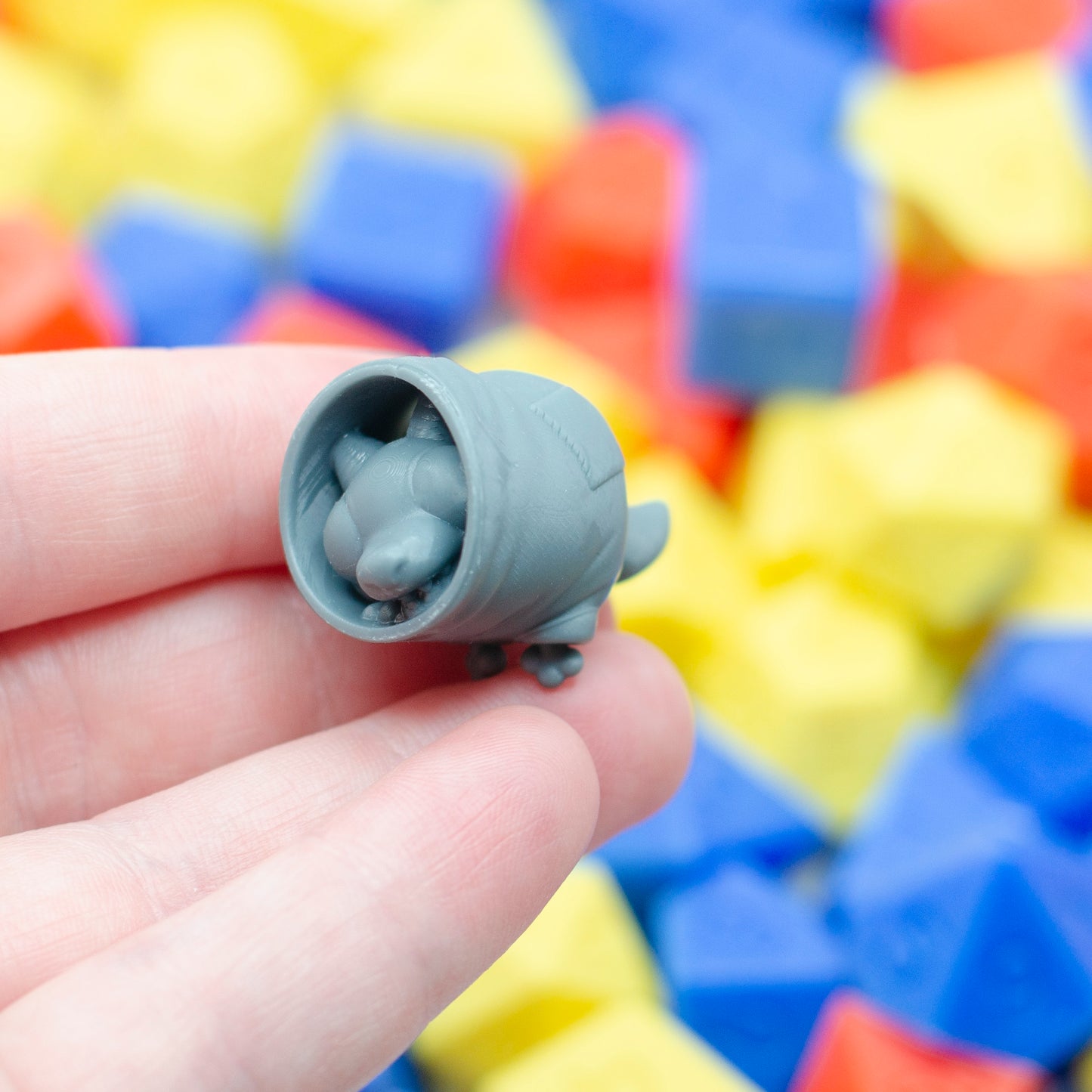 The butt of the two-part kobold horse costume, with the kobold's head poking out.