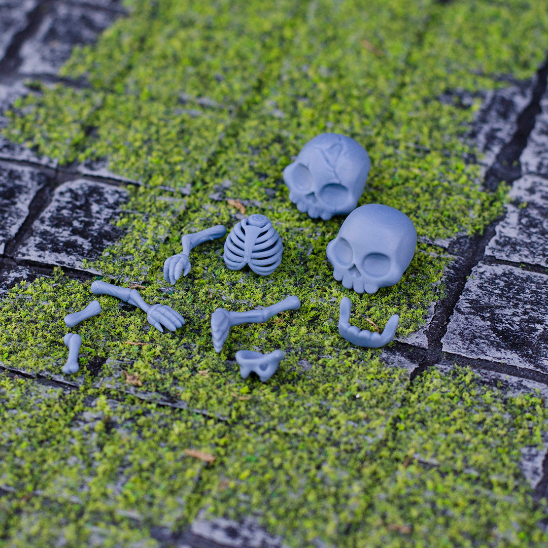 Spooky Dungeon Tile Bases & Disassembled Skeleton