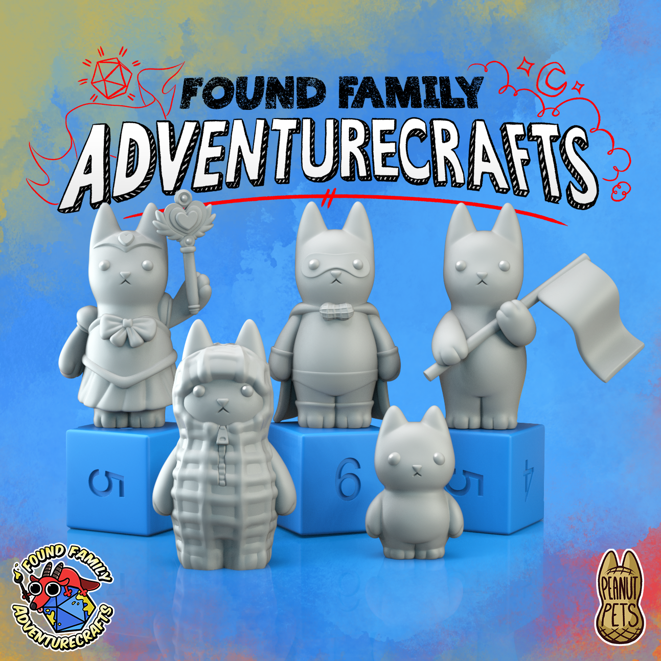 Peanut Cats - Miscellaneous (Peanut Costume, Kitten, Magical Girl, Superhero, Flag)