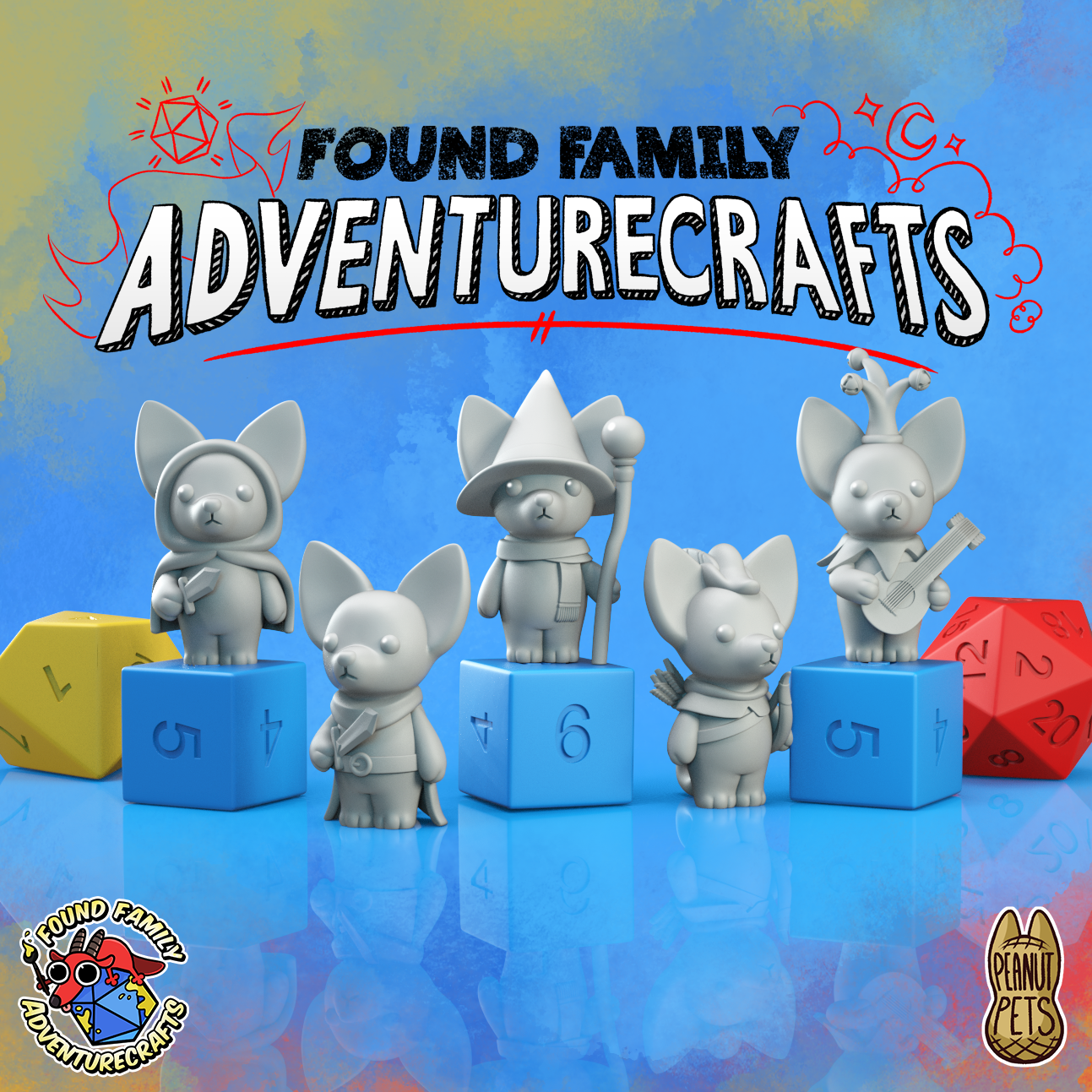 Peanut Pups - Chiweewee - Chihuahua in Fantasy Costumes (Fighter, Ranger, Wizard, Rogue, Bard)