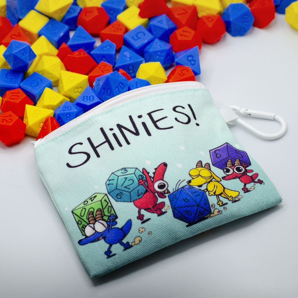 Kobold "SHINIES!" Canvas Zipper Pouch