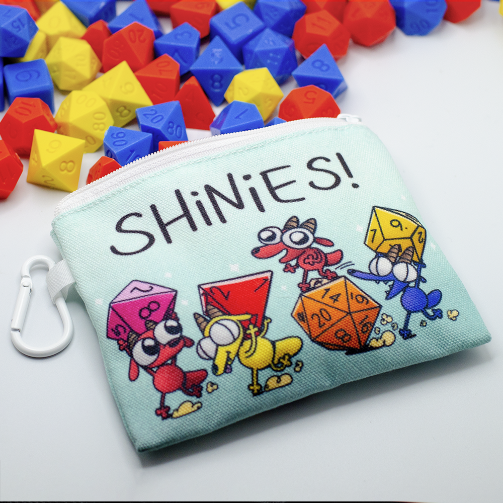 Kobold "SHINIES!" Canvas Zipper Pouch