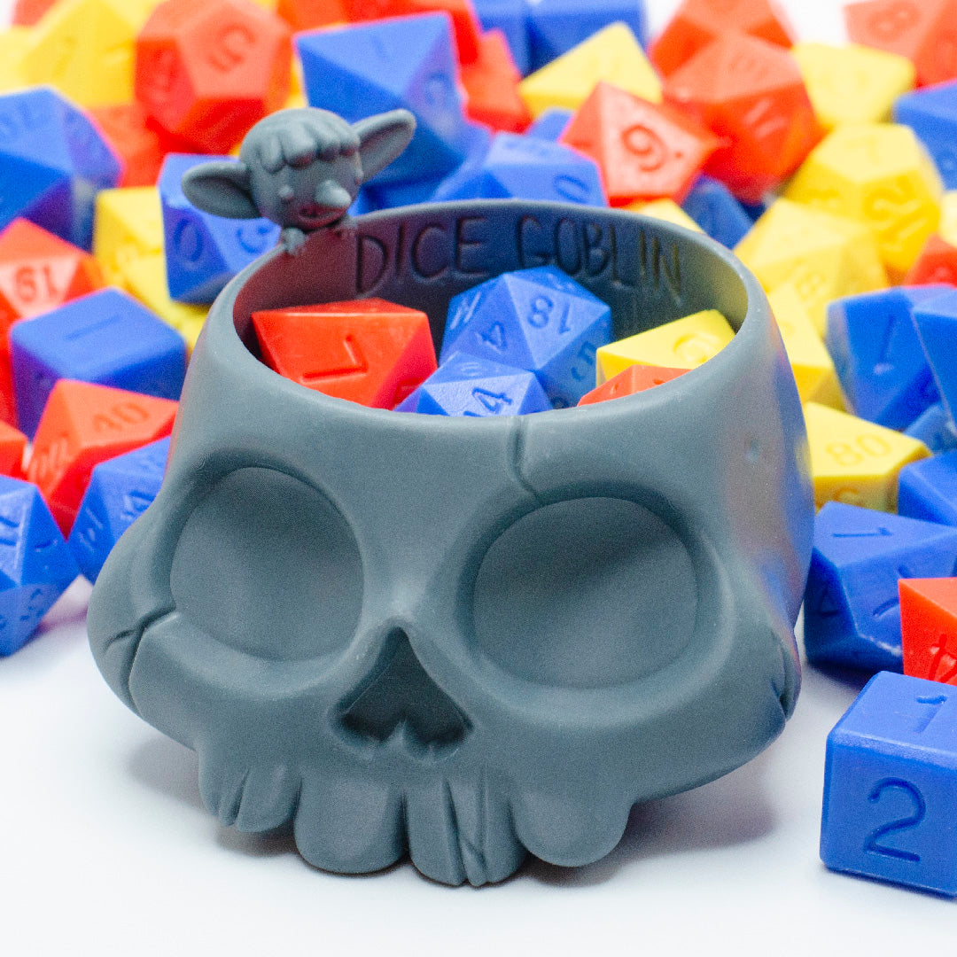 Skull Dice & Trinket Cup for Dice Goblins