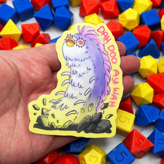 Furple Worm Vinyl Sticker