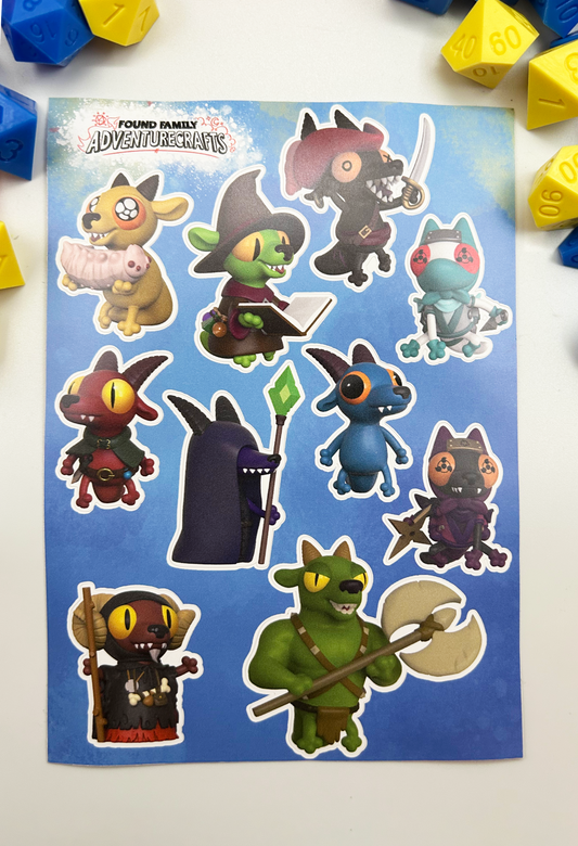 Kobolds Sticker Sheet